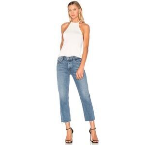 GRLFRND Revolve Helena Jeans Is This‎ Love Raw Hem Button Fly Womens Size 31